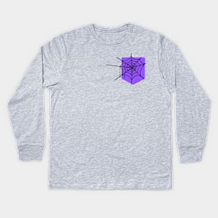 Spiderweb Pocket Kids Long Sleeve T-Shirt